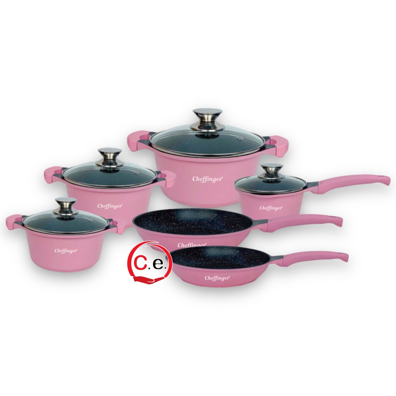 Le offerte di Antonella - Batteria Barbie 💗 in pietra Cheffinger Set di  pentole e padelle Cheffinger con coperchio in vetro Con questo set da  cucina da 10 pezzi puoi preparare i