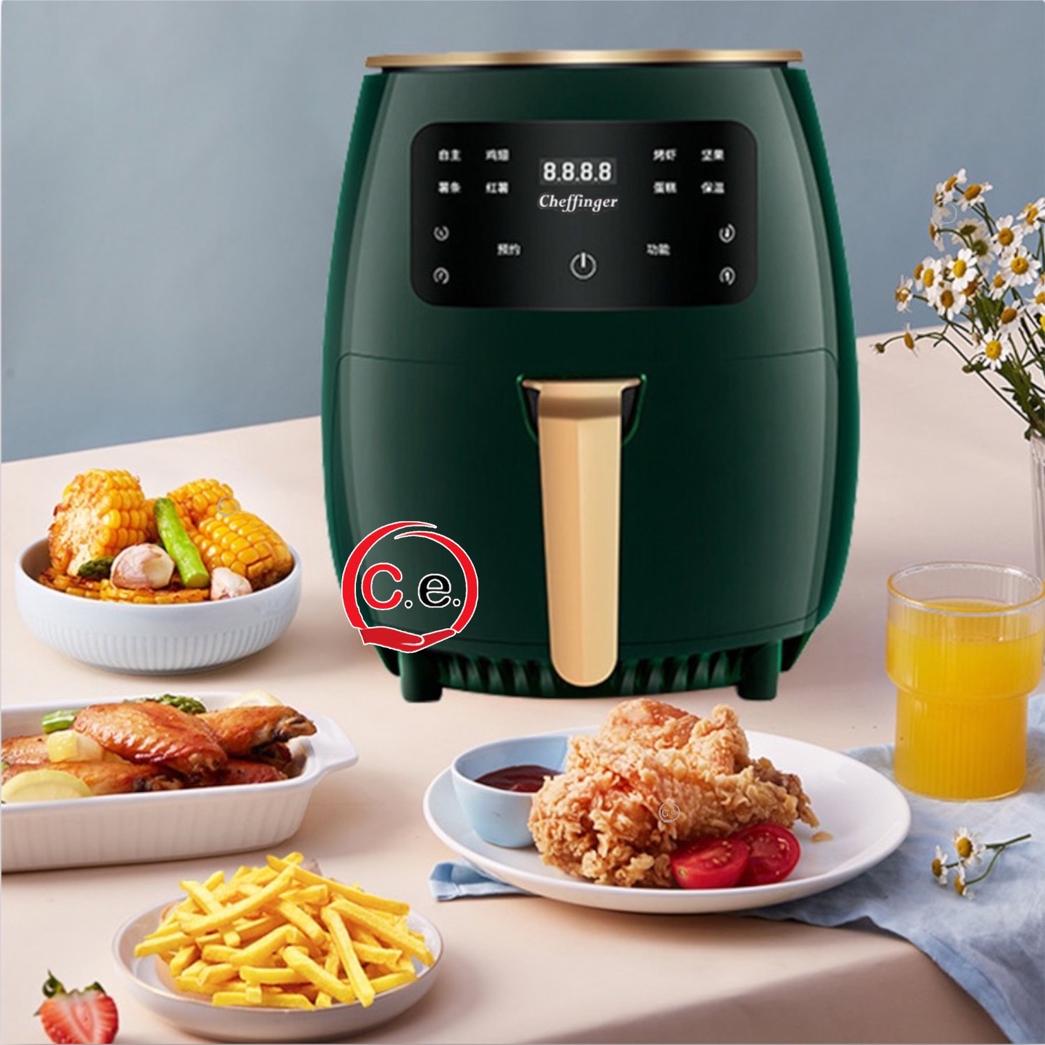 Friggitrice Cheffinger ad aria con display LCD & touch – CasseseShop